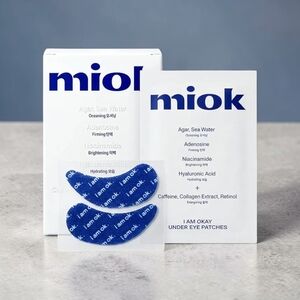 6pc miok Under Eye Patches - Hydrogel Eye Masks! New In Box!